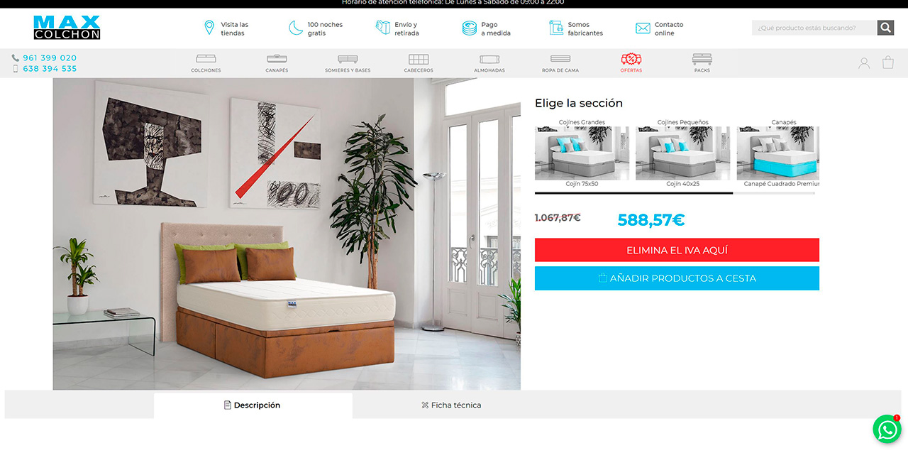 simulador online de roupa de cama