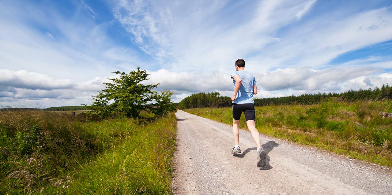 jogging no campo